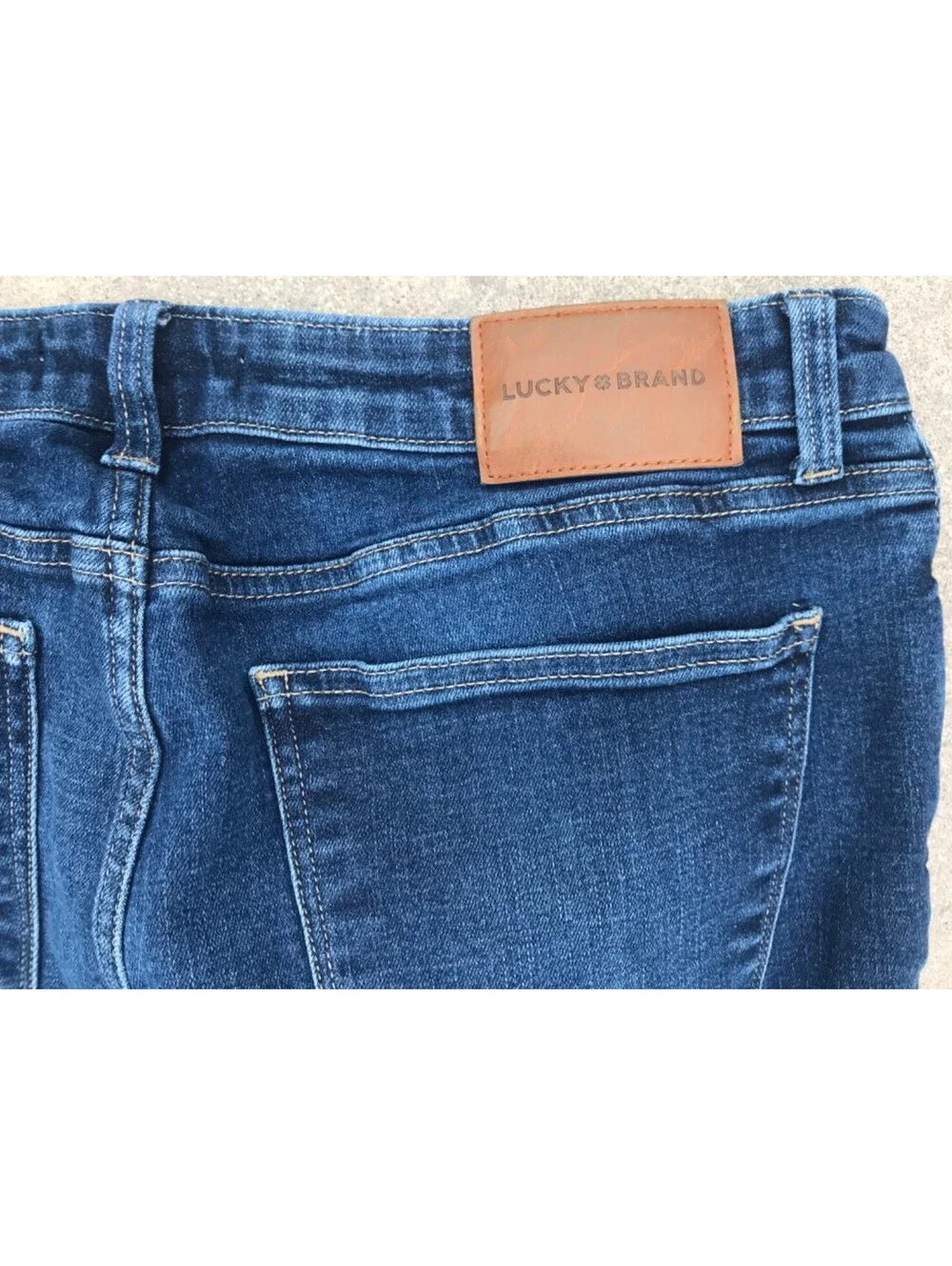 Lucky Brand Womens Lolita Boot Cut Blue Jeans 14/32R Stretch Cowgirl Lite Fading